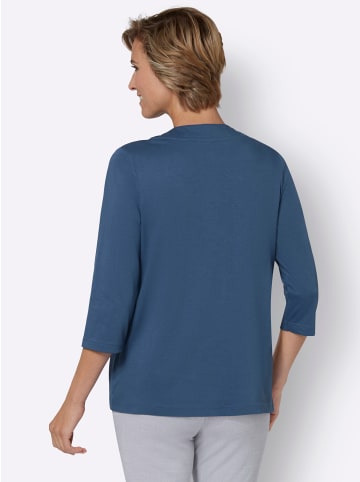 Sieh an! 2-in-1-Shirt in jeansblau