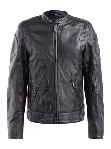 CBL Herren Lederjacke in schwarz