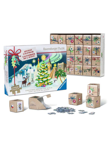 Ravensburger Puzzle 54 Teile Ravensburger Puzzle-Adventskalender – 24 Weihnachts-Puzzles mit je 54 Teilen Ab 12 Jahre in bunt
