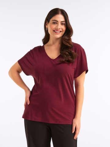 sheego Halbarmshirt in bordeaux