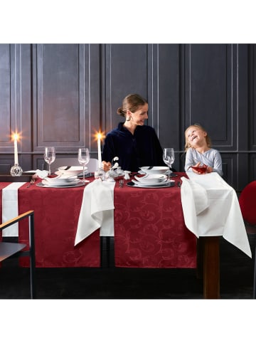 Erwin Müller Jacquard Tischdecke Greven in weiß