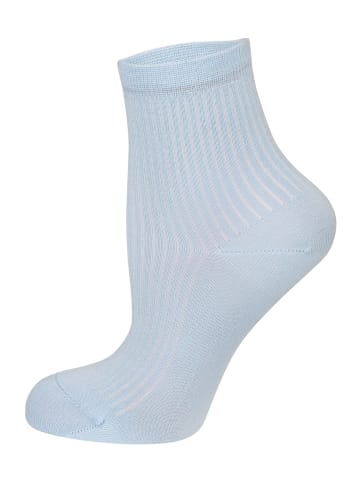 Nur Die Basicsocken Premium Soft Modal in CREME/HELLBLAU