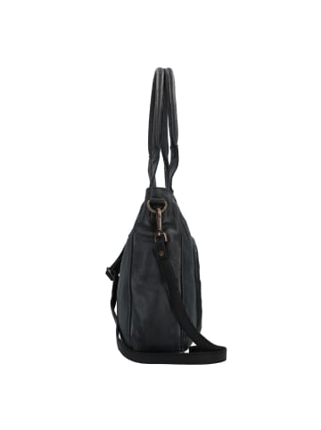 TASCHENDIEB Lachnerstrasse Schultertasche Leder 44 cm in black bean