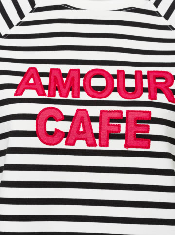 More & More Sweatshirt in weiß schwarz