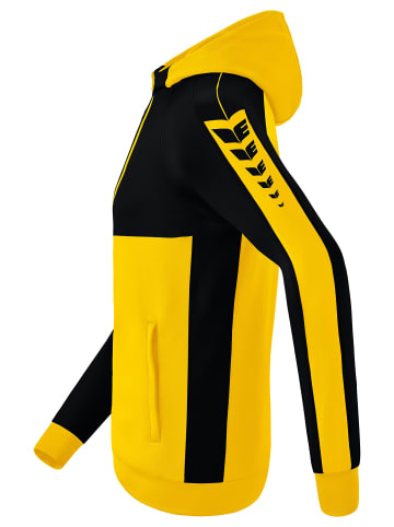 erima Kinder Six Wings Trainingsjacke mit Kapuze in gelb/schwarz