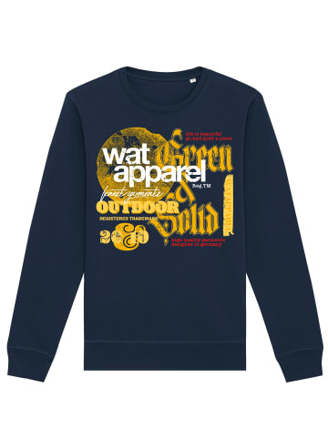 wat? Apparel Sweatshirt LIMITED EDITION LOGO PRINT 02 in Dunkelblau