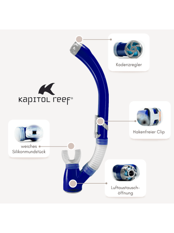 Kapitol Reef Schnorchel Ventilschnorchel Tauchen Profiqualität