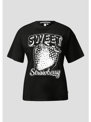 QS T-Shirt in 99D0_schwarz