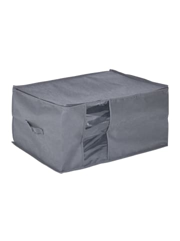 relaxdays 5 x Aufbewahrungstasche in Grau - (B)60 x (H)30 x (T)45 cm