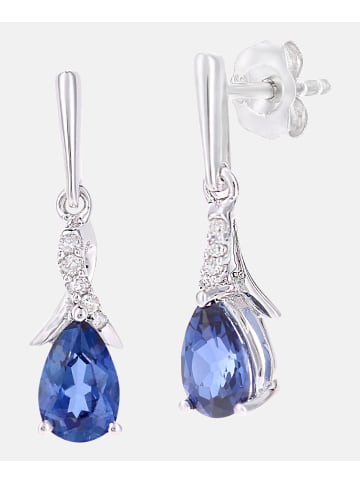 Diamant L'éternel Ohrringe aus 375 Weißgold mit 1.13 Karat Diamant mit Tansanit