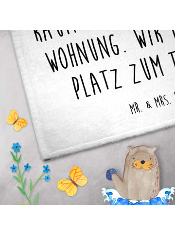 Mr. & Mrs. Panda Handtuch Fuchs Ballerina mit Spruch in Weiß