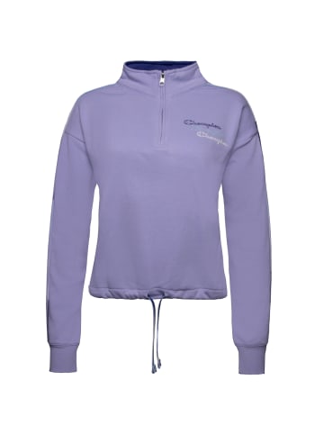 Champion Sweatshirt Half Zip in lila