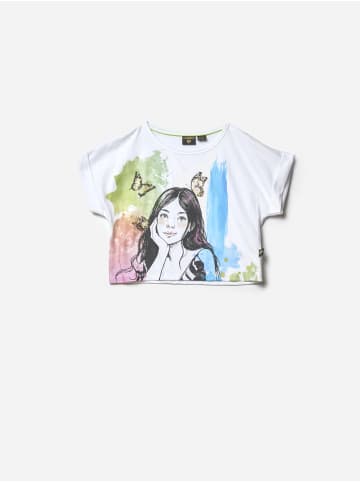 KOROSHI T-shirt mit kurzen Ã¤rmeln fÃ¼r mÃ¤dchen in weiß