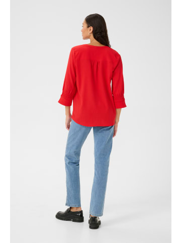 Kaffe Langarm-Bluse KAlinda in True Red