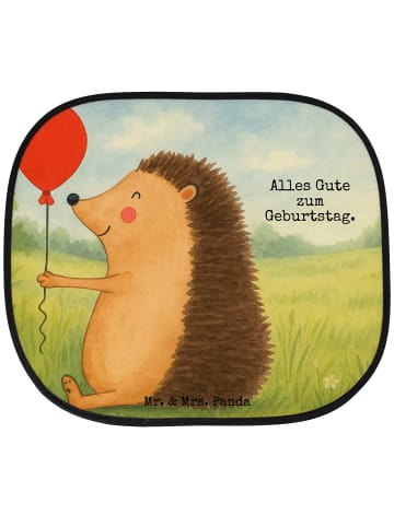 Mr. & Mrs. Panda Sonnenschutz Igel Luftballon Design mit Spruch in Weiß