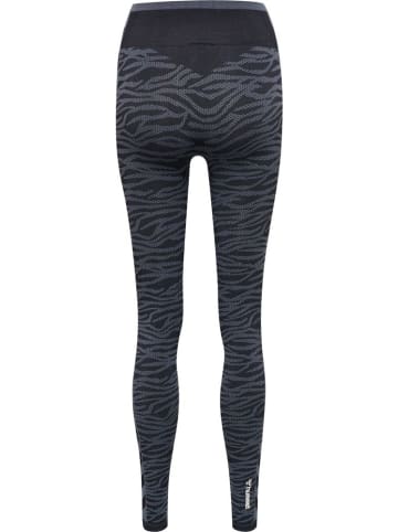 Hummel Sportleggings "Hmlmt Saga Seamless MW Tights" in Schwarz