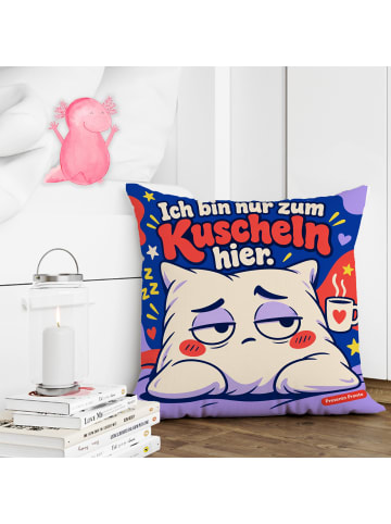 Mr. & Mrs. Panda Kuschelkissen 40x40 Kuschelkissen humorvoll Des... in Weiß