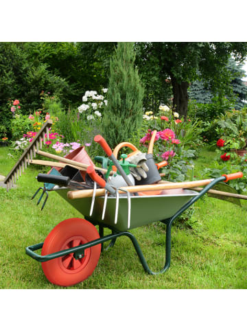 relaxdays Schubkarrenrad in Rot - 3.50-6
