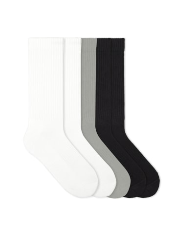 von Jungfeld Tennissocken Casual Classics Bundle in 2x White/1x Grey/2x Black