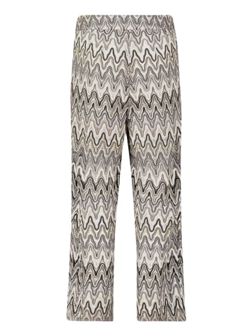 Betty Barclay Marlene-Hose mit hohem Bund in Weiß/Schwarz