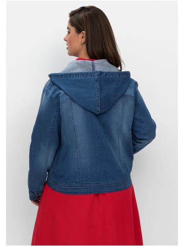 sheego Jeansjacke in blue Denim