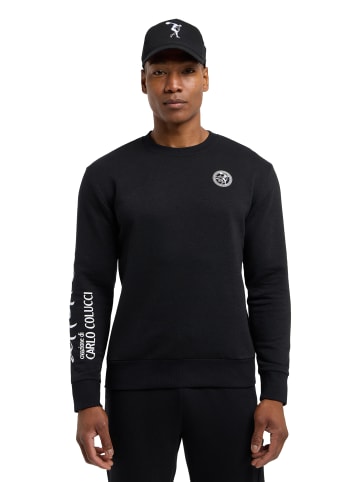 Carlo Colucci Sweatjacke Domenis in Schwarz