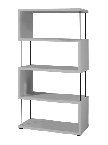 58 aufm Kessel REGAL Elga 66x33x126 Bücherregal Standregal kreidegrau matt lack