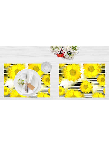 Tischsetmacher.de Tischsets I Platzsets "Sonnenblumen" (L)32 x (B)44