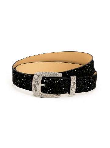 collezione alessandro Ledergürtel " Sparkle " in schwarz