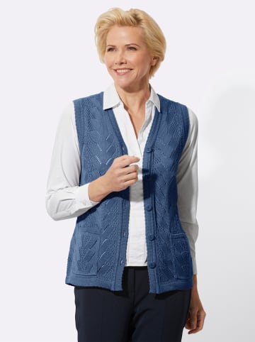 WITT WEIDEN Strickweste in jeansblau