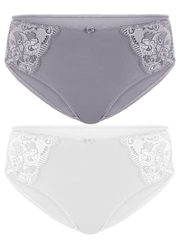 SUSA 2er Pack Slip Latina in frosty lavender weiss