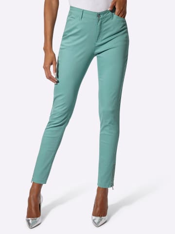 creation L Baumwoll-Lyocell-Jeans in salbei