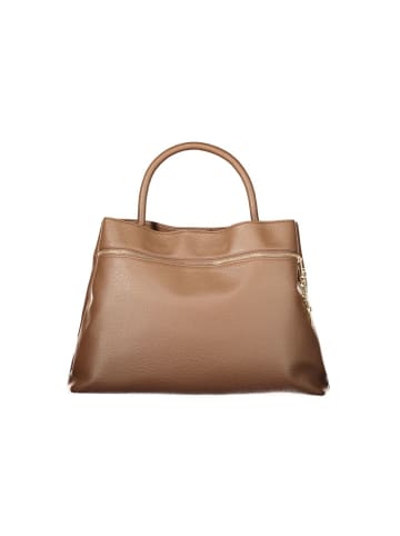 Twinset Braune Polyurethan-Tote-Bag