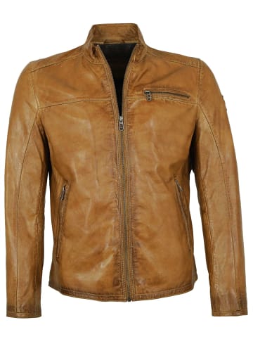 Milestone Lederjacke Lammnappa in Hellcognac