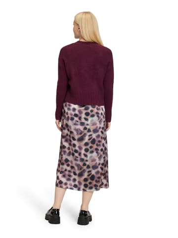 CARTOON Kleid in aubergine beige - 0001