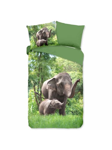 ESPiCO Bettwäsche Elefanten Trendy Bedding in Grün