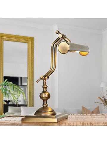 Licht-Erlebnisse Tischlampe (B)16 x (L)30 x (H)39 cm in Bronze hell glänzend