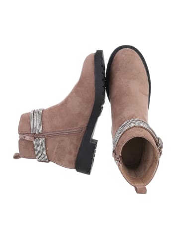 Ital-Design Stiefelette in Hellbraun