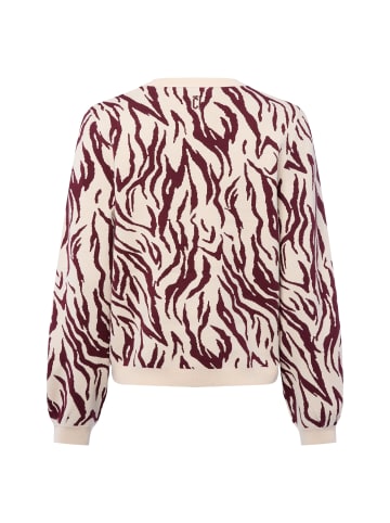 comma Pullover in beige aubergine - 0001