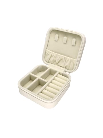 faina Women Jewelry Box in Beige Brown