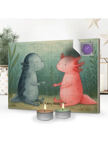 Mr. & Mrs. Panda adventskalender kerzen Axolotl Liebe Design ohn... in Weiß