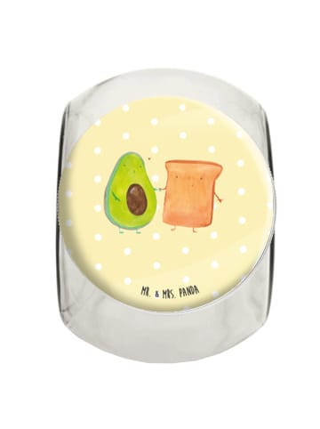 Mr. & Mrs. Panda Süßigkeitenglas Avocado Toast ohne Spruch in Gelb Pastell