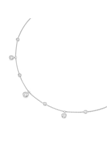 Smart Jewel Collier Mit Kugeln Und Zirkonia in Weiss