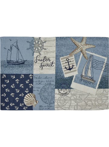 Sander Baumwollmischung, Gewebt, Gobelin Tischset 2er-Pack Sailor Patch in Sailor Patch