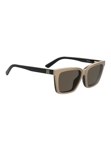 Love Moschino Frauen Gestelle mit Sonnenbrillen-Clips Schmetterling Schwarz