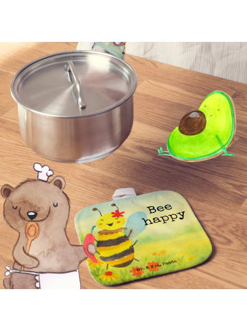 Mr. & Mrs. Panda Topfuntersetzer Biene Happy Design mit Spruch in Weiß