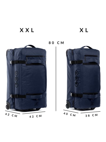 SONS OF ALOHA Reisetasche Reisetasche mit Rollen groß | Duffle 80 cm XXL 140L in blau