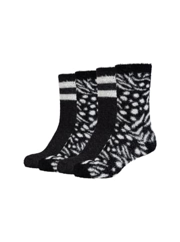 camano Socken cozy lurex 4er Pack black