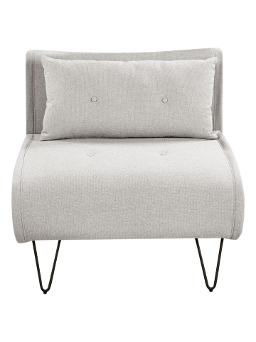 Beliani Einzelsofa VESTFOLD in Grau/Schwarz - (W) 85 x (H) 45 x (L) 78 cm