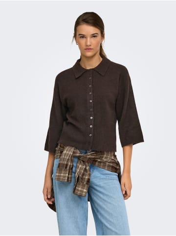 ONLY Strickjacke in Coffee Bean